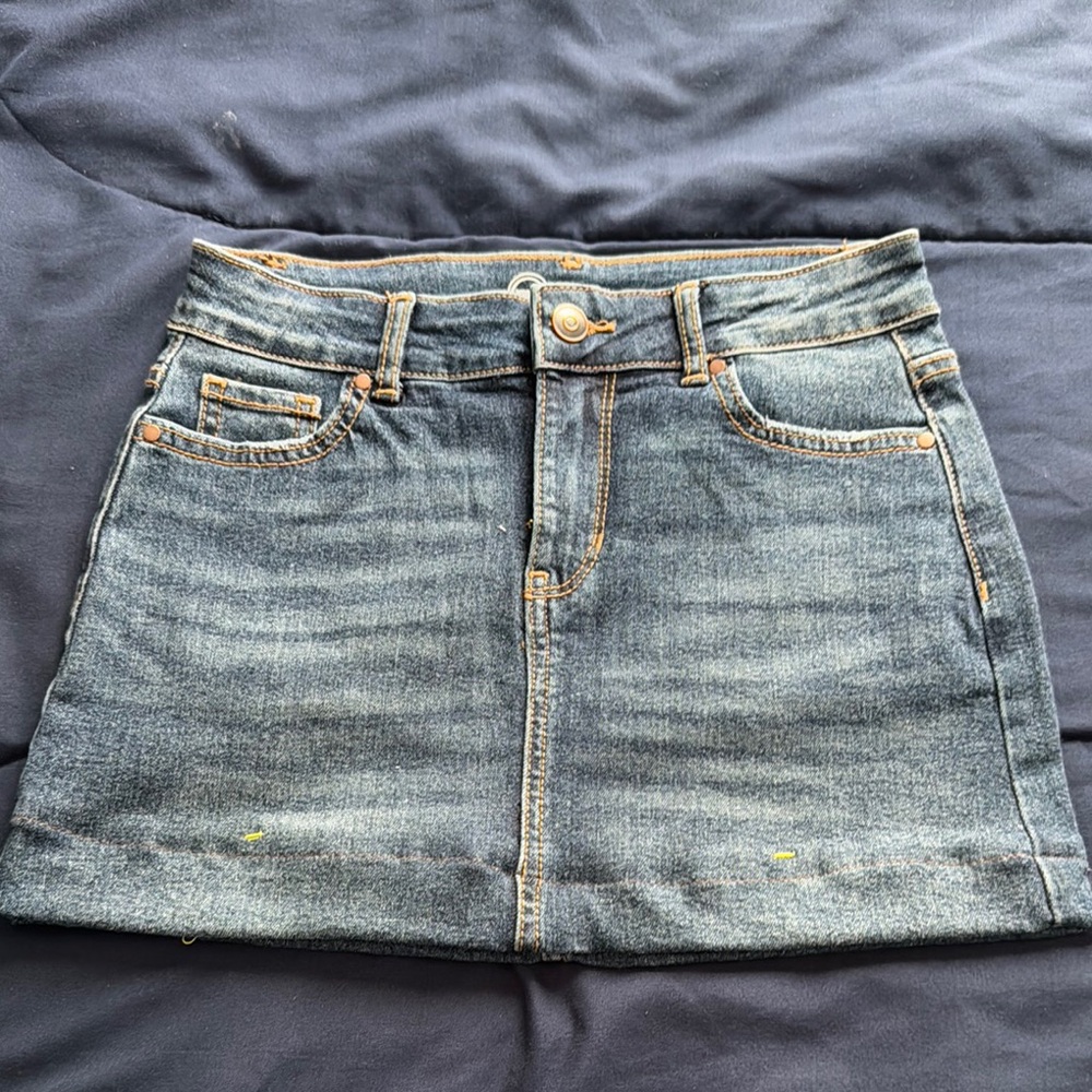Denim Mini Skirt